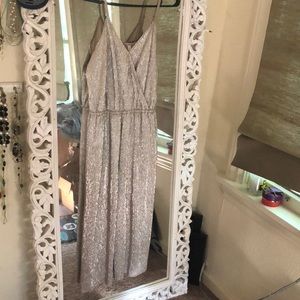 Wide Leg Gold Romper